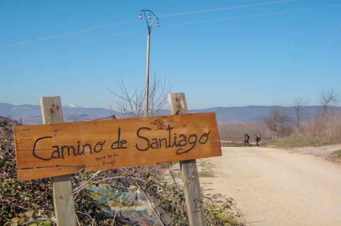 Camino de Santiago sign